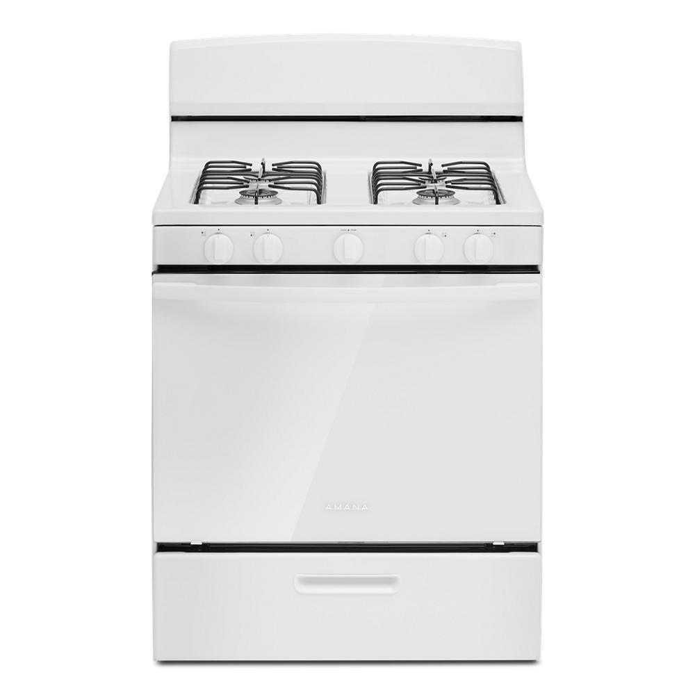 Amana AGR4203MNW Amana® 30-Zoll-Gasherd mit leicht zu reinigender Glastür
