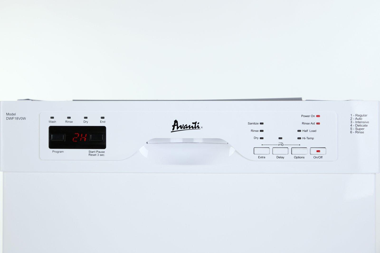 Avanti DWF18V3S 18 Einbaugeschirrspüler
