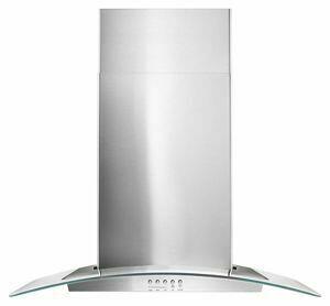 Amana WVW51UC0FS 30 Dunstabzugshaube zur Wandmontage, konkaves Glas, Edelstahl