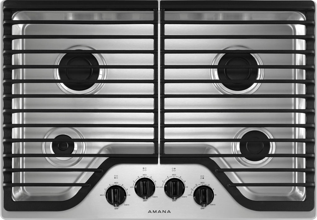 Amana AGC6540KFS 30-Zoll-Gaskochfeld mit 4 Brennern – Edelstahl