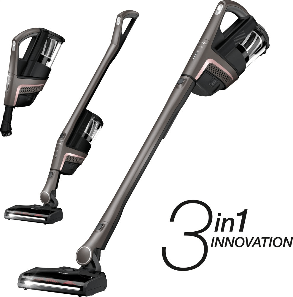 Miele TRIFLEXHX1PROINFINITYGREYPF Triflex Hx1 Pro – Kabelloser Stabstaubsauger mit zusätzlichem Li-Ionen-Akku und Ladeschale für maximale Laufzeiten.