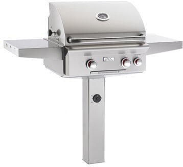 Amerikanischer Outdoor-Grill 24NGT00SP, Kochfläche 432 Quadratzoll, Post-Modell-Grill ohne Drehspieß