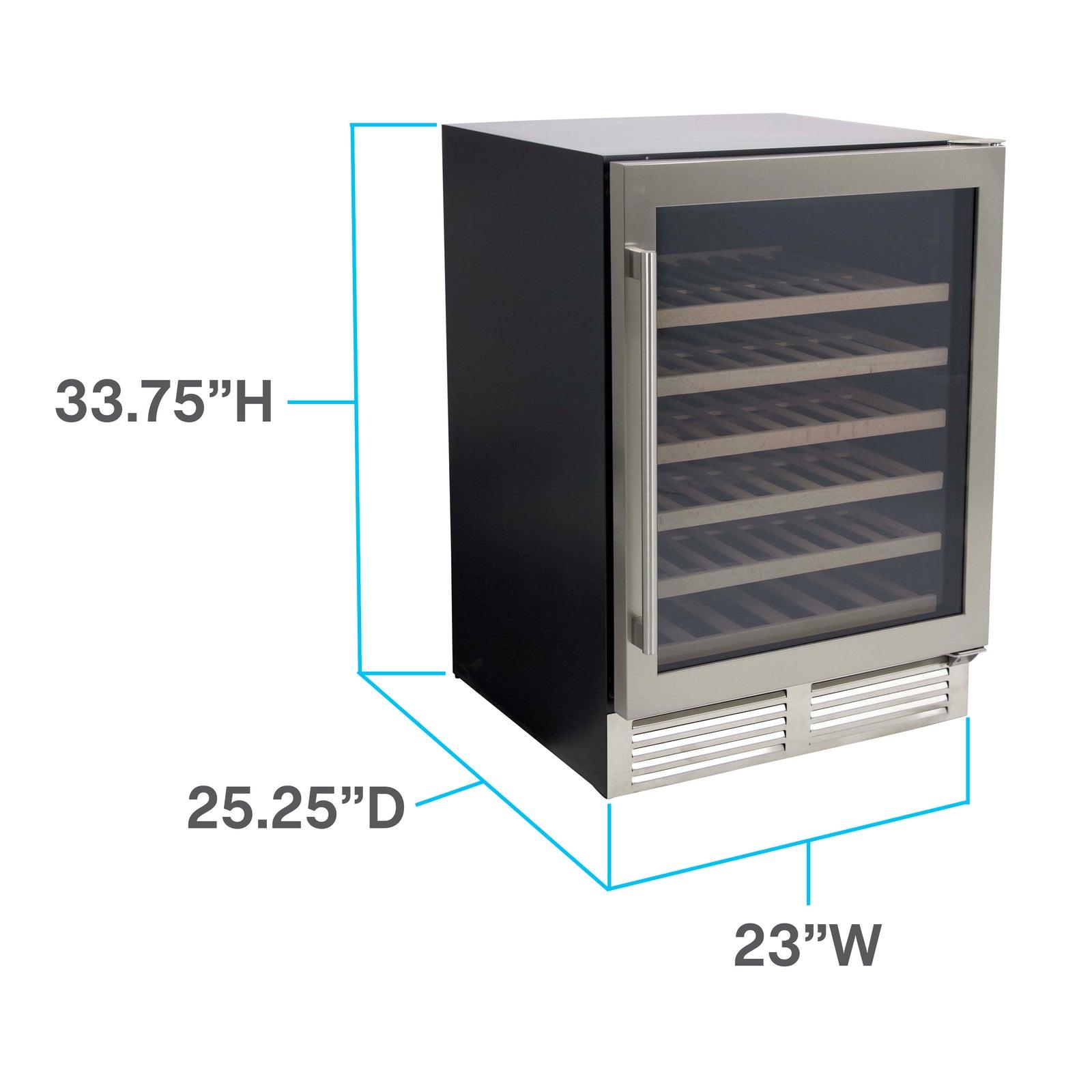Avanti WCD52SZ3S Weinkühler der Designer-Serie für 51 Flaschen