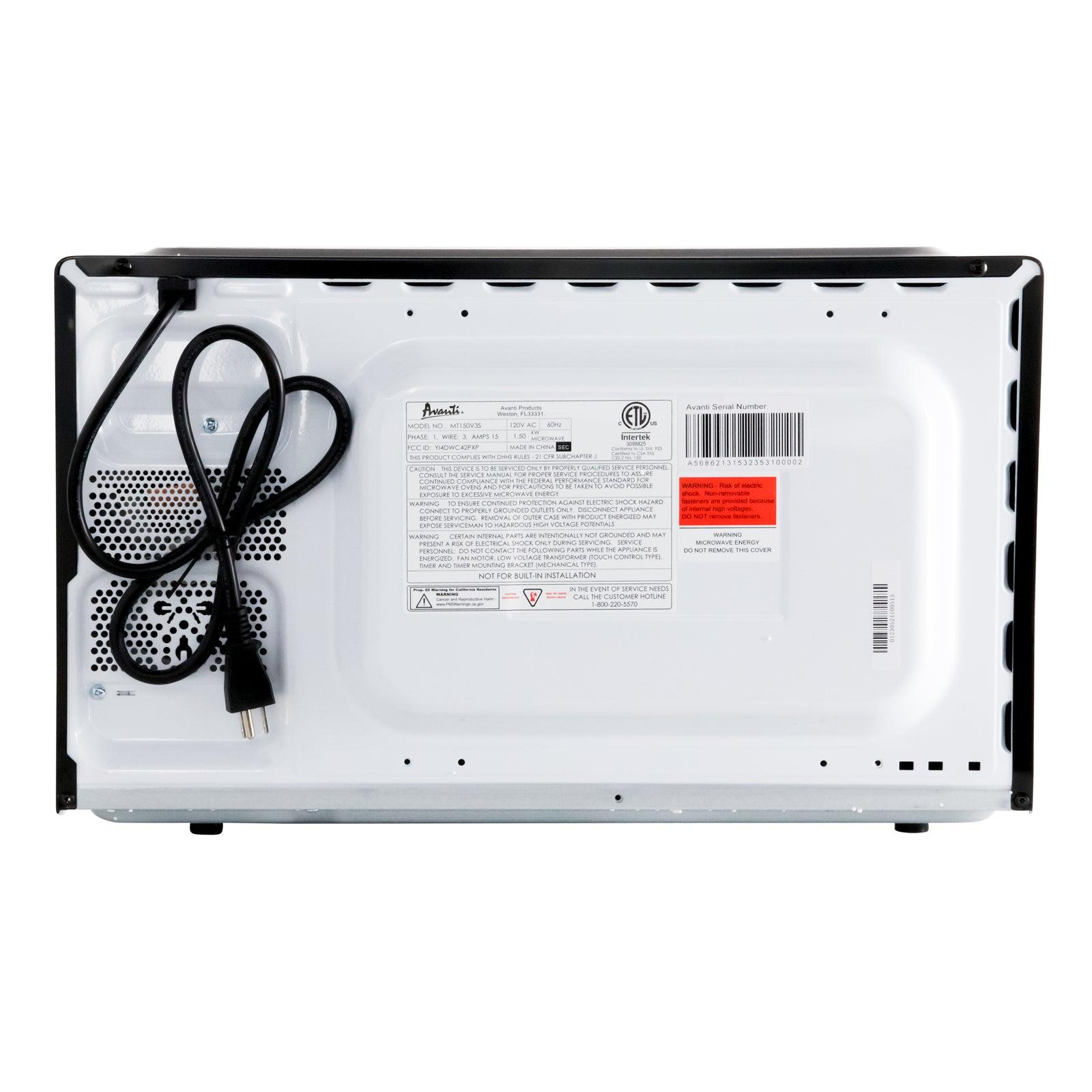 Avanti MT150V0W Avanti 1,5 Kubikfuß Mikrowellenherd - Weiß / 1,5 Kubikfuß