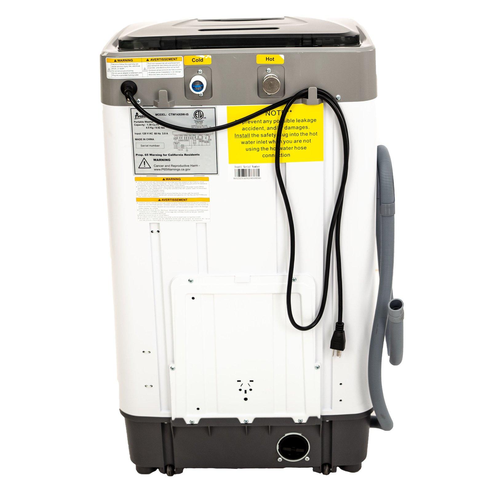 Avanti CTW14X0WIS 1,38 Cu. Ft. Kompakte Waschmaschine