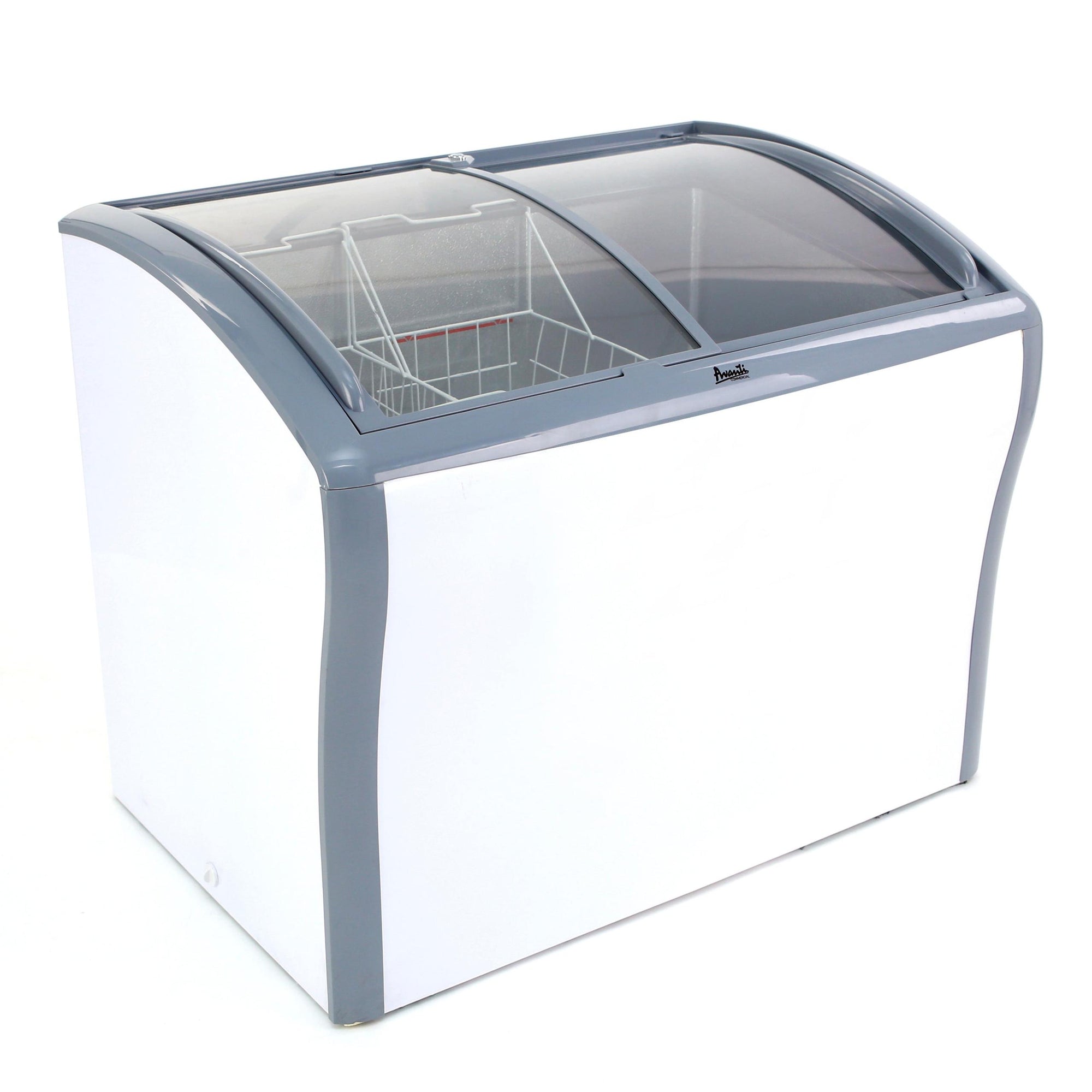 Avanti CFC836Q0WG Avanti 9,5 Kubikfuß gewerblicher Gefrier- oder Kühlschrank mit Glasplatte – Weiß / 9,5 Kubikfuß
