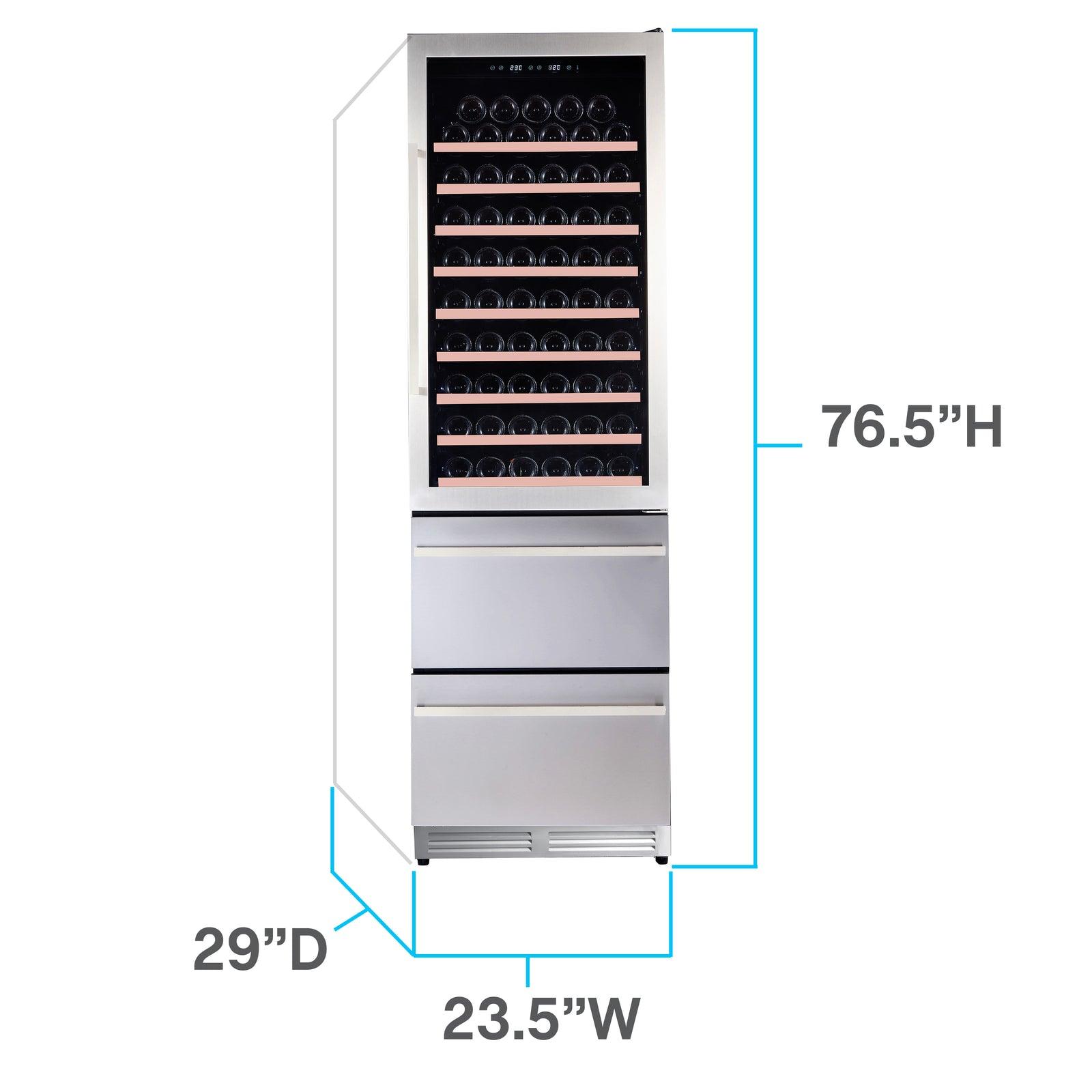 Avanti WCDD108E3S Weinkühler der Elite-Serie für 108 Flaschen