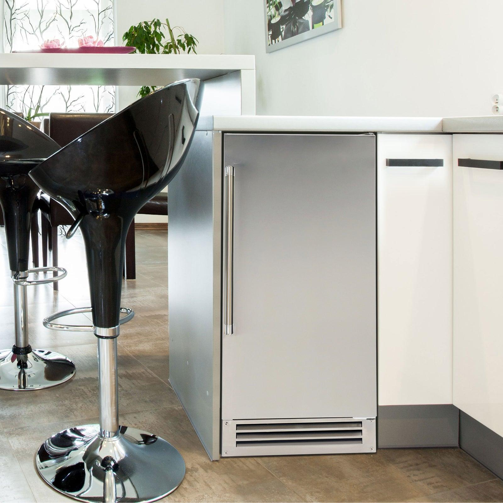 Avanti IME49U3SIS Avanti Elite Eingebauter oder freistehender Eisbereiter, 15 - Edelstahl / 49 Pfund
