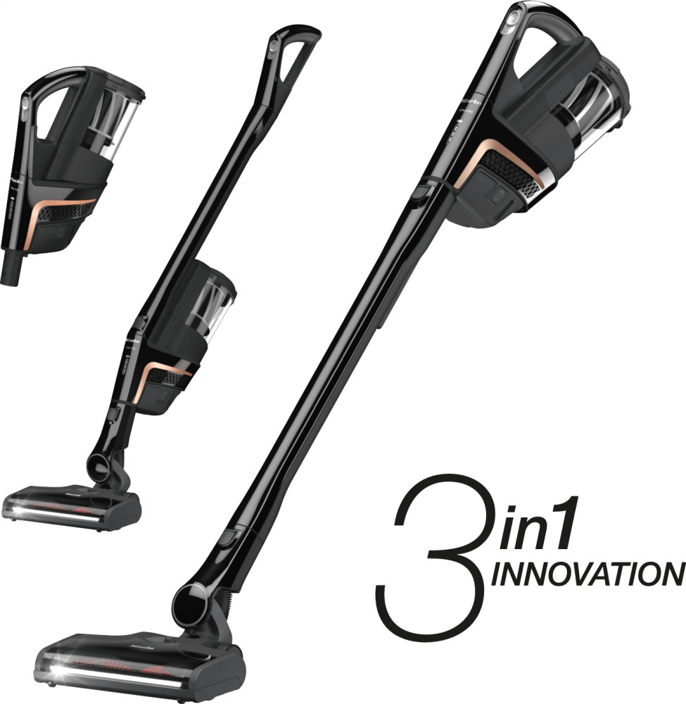 Miele TRIFLEXHX1CATDOGOBSIDIANBLACK Triflex Hx1 Cat &amp; Dog – Kabelloser Stabstaubsauger mit zusätzlicher Handbürste – Ideal für Tierbesitzer.
