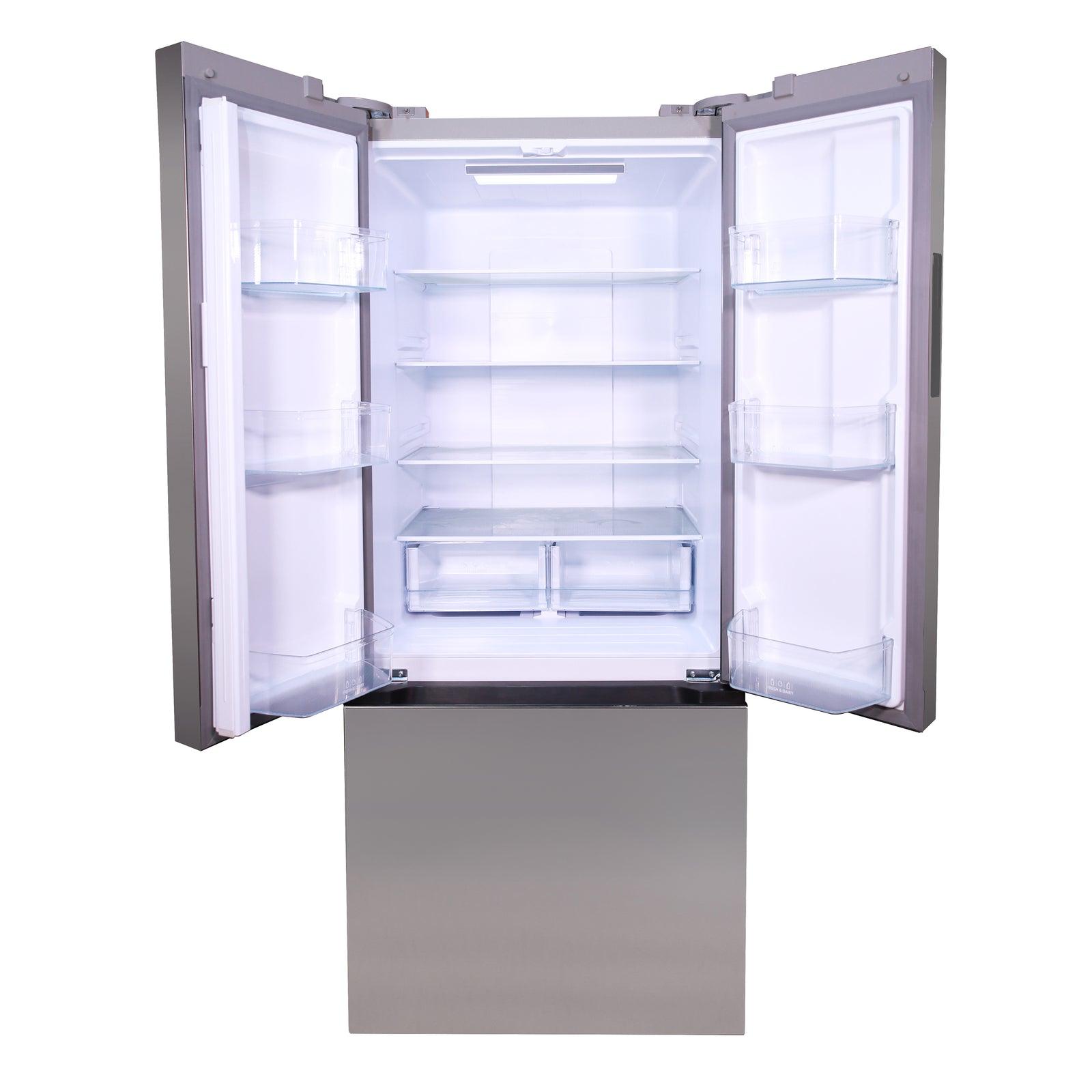 Avanti FFFDS175L3S Avanti Frostfreier French-Door-Kühlschrank, 17,5 Kubikfuß – Edelstahl / 17,50 Kubikfuß