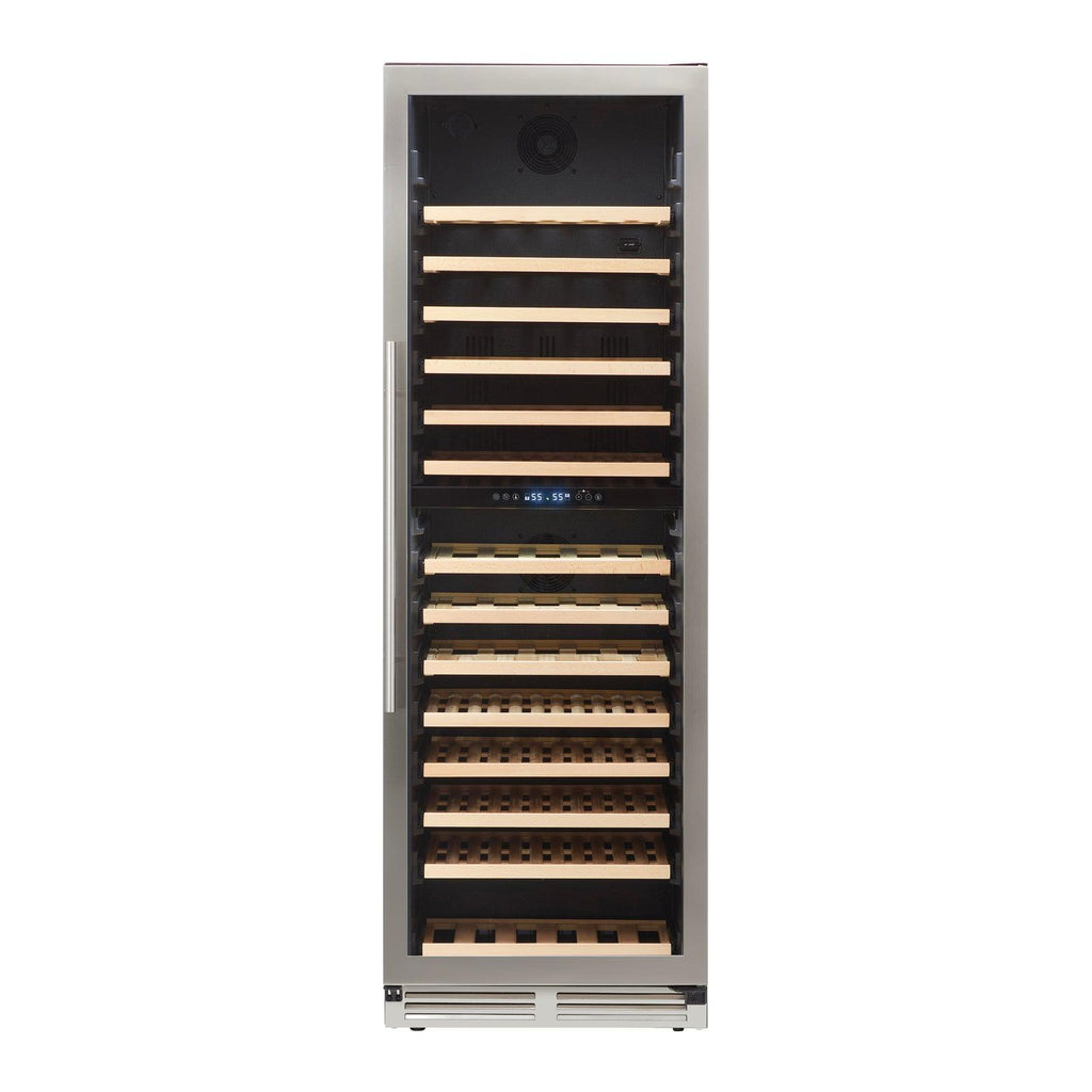 Avanti WCD165DZ3S Avanti 163 Flaschen Designer Series Dual-Zone Weinkühler - Edelstahl / 163 Flaschen
