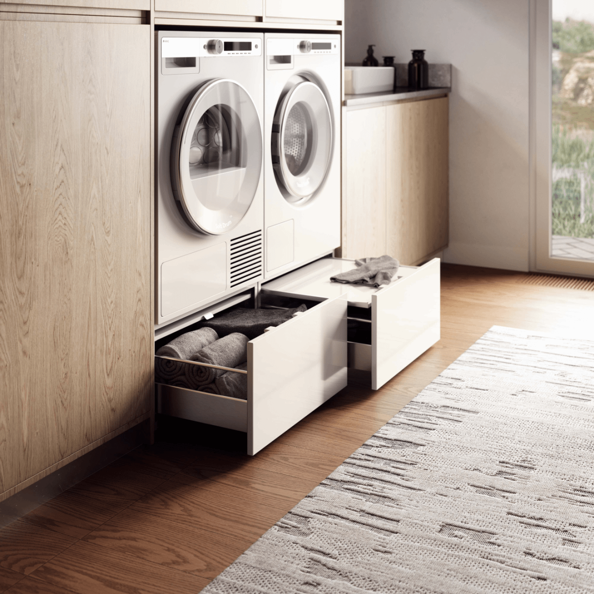 Asko HPS5323W Ausziehbare Schublade Für Wäsche