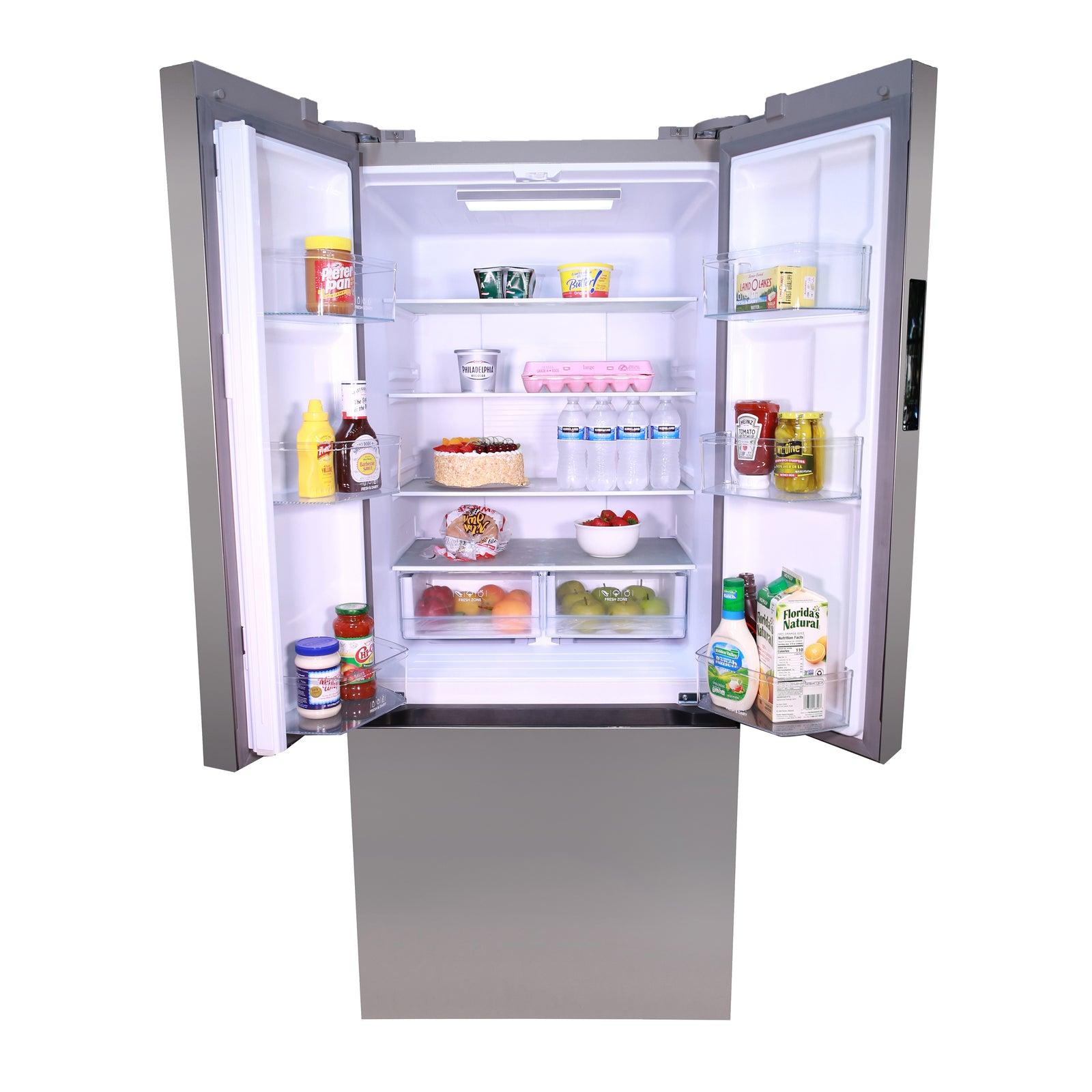 Avanti FFFDS175L3S Avanti Frostfreier French-Door-Kühlschrank, 17,5 Kubikfuß – Edelstahl / 17,50 Kubikfuß