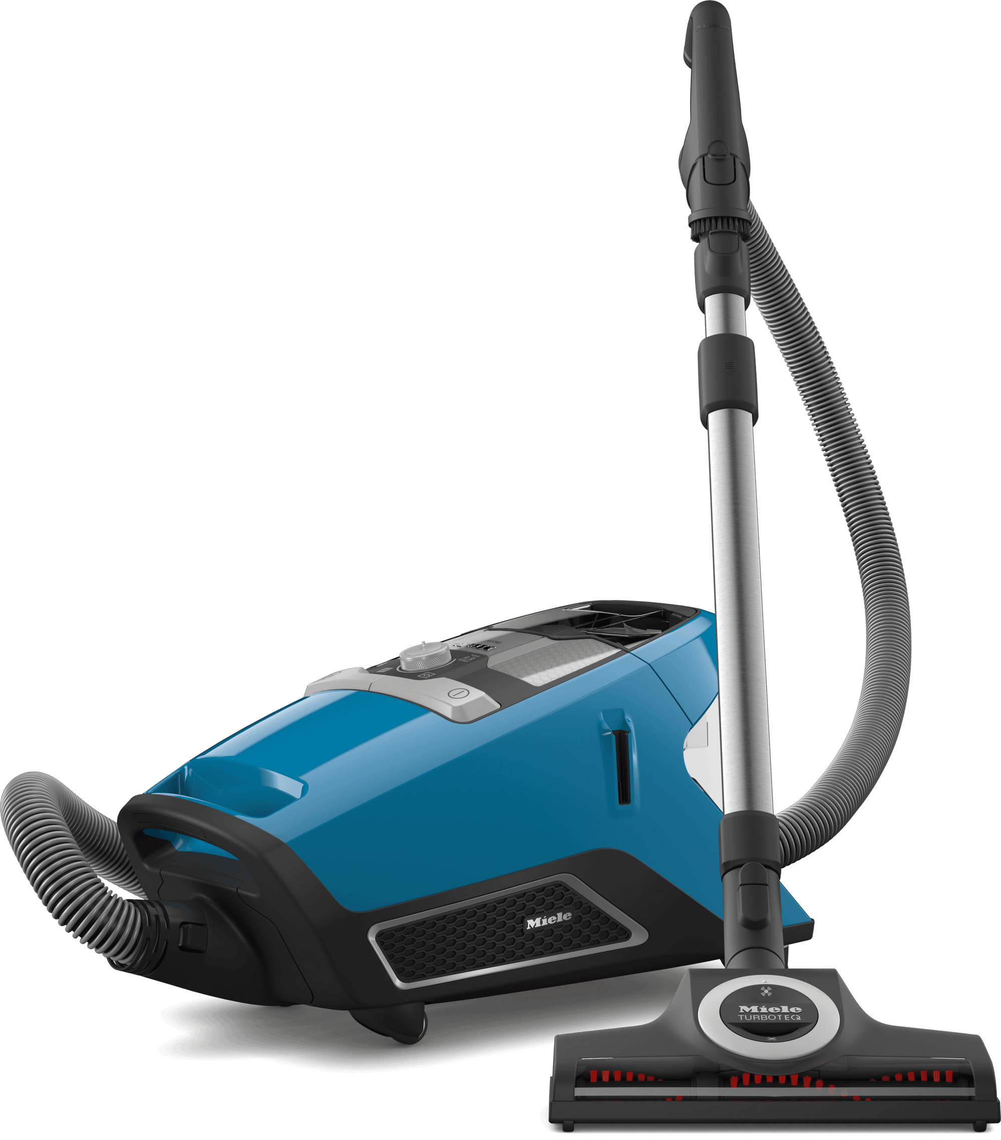 Miele BLIZZARDCX1 TURBOTEAM POWERLINE TECHBLUE Blizzard Cx1 Turboteam Powerline – beutelloser Bodenstaubsauger mit Turbobürste – Ideal für Tierliebhaber.