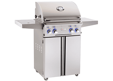 American Outdoor Grill 24NCL00SP Grillfläche 432 Quadratzoll Tragbarer Grill ohne Drehspieß und Seitenbrenner – Erdgas