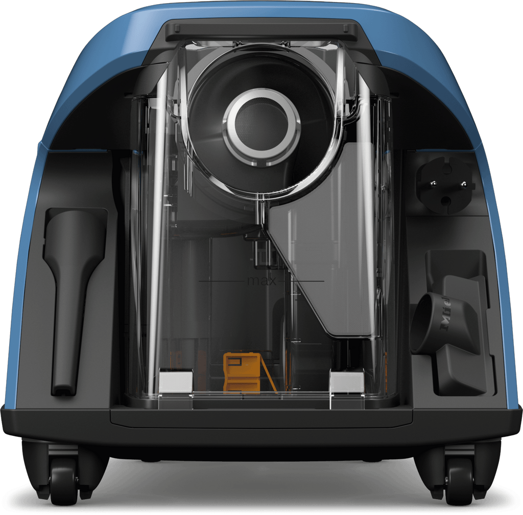 Miele BLIZZARDCX1 TURBOTEAM POWERLINE TECHBLUE Blizzard Cx1 Turboteam Powerline – beutelloser Bodenstaubsauger mit Turbobürste – Ideal für Tierliebhaber.