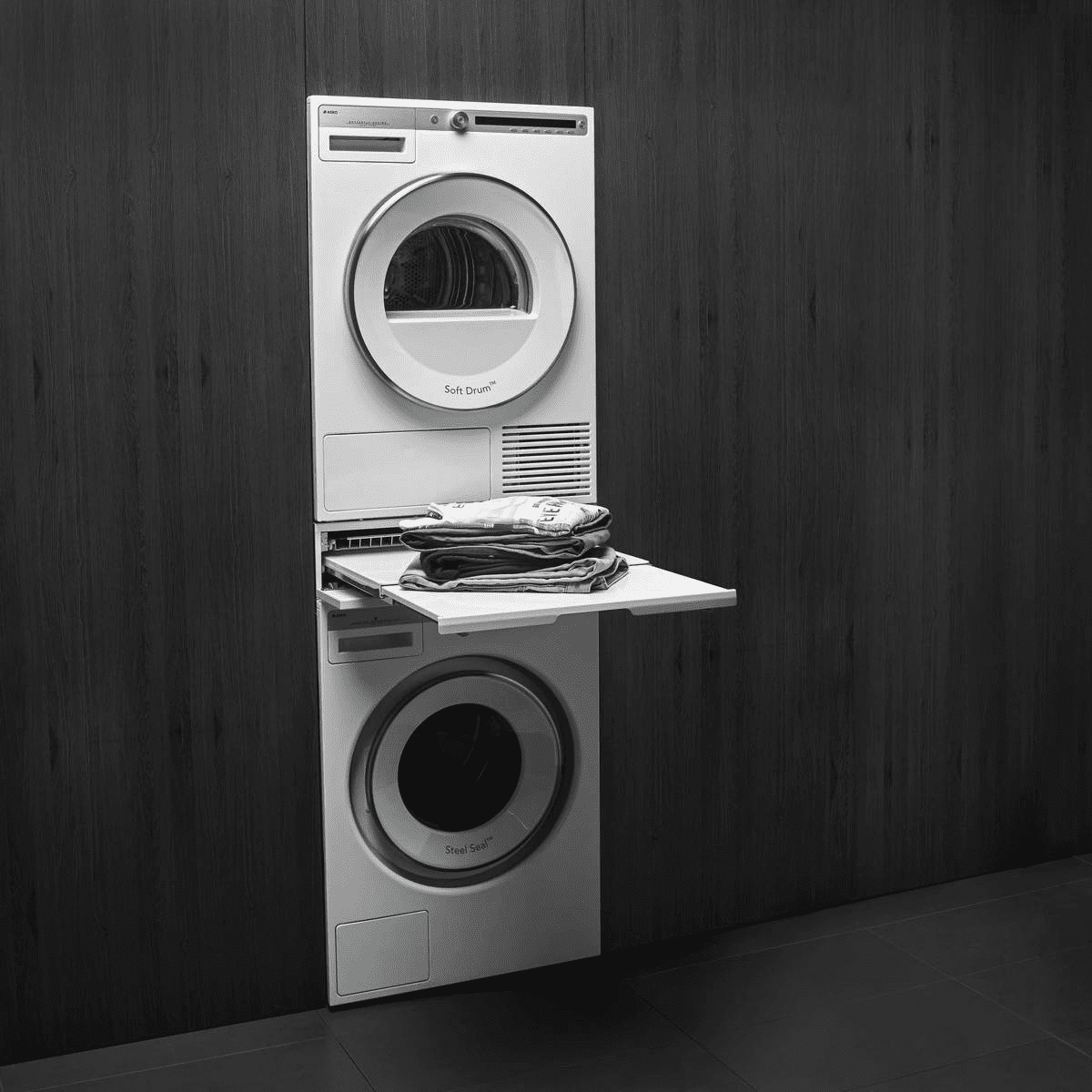 Asko HDB1153W Doppelregal, Weiß