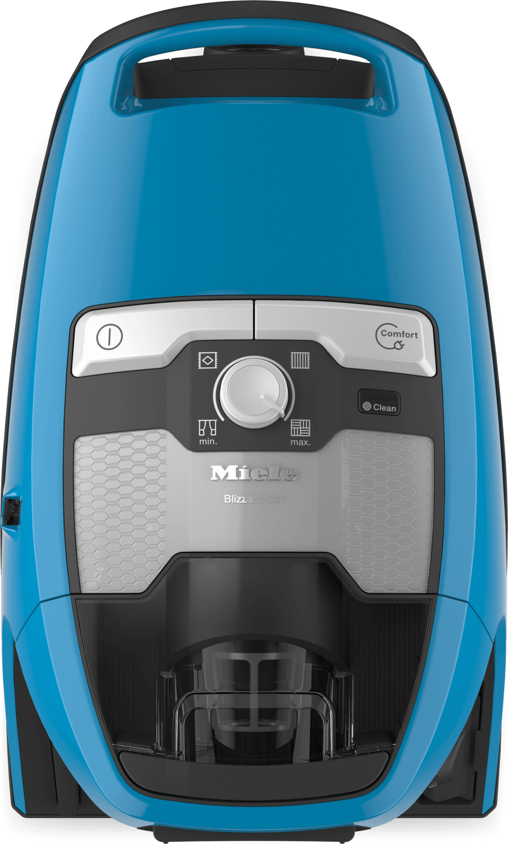 Miele BLIZZARDCX1 TURBOTEAM POWERLINE TECHBLUE Blizzard Cx1 Turboteam Powerline – beutelloser Bodenstaubsauger mit Turbobürste – Ideal für Tierliebhaber.