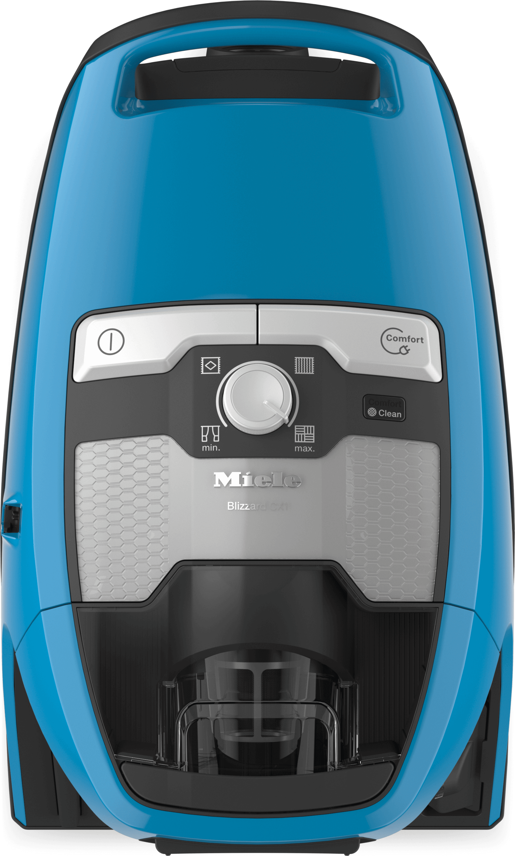 Miele BLIZZARDCX1 TURBOTEAM POWERLINE TECHBLUE Blizzard Cx1 Turboteam Powerline – beutelloser Bodenstaubsauger mit Turbobürste – Ideal für Tierliebhaber.