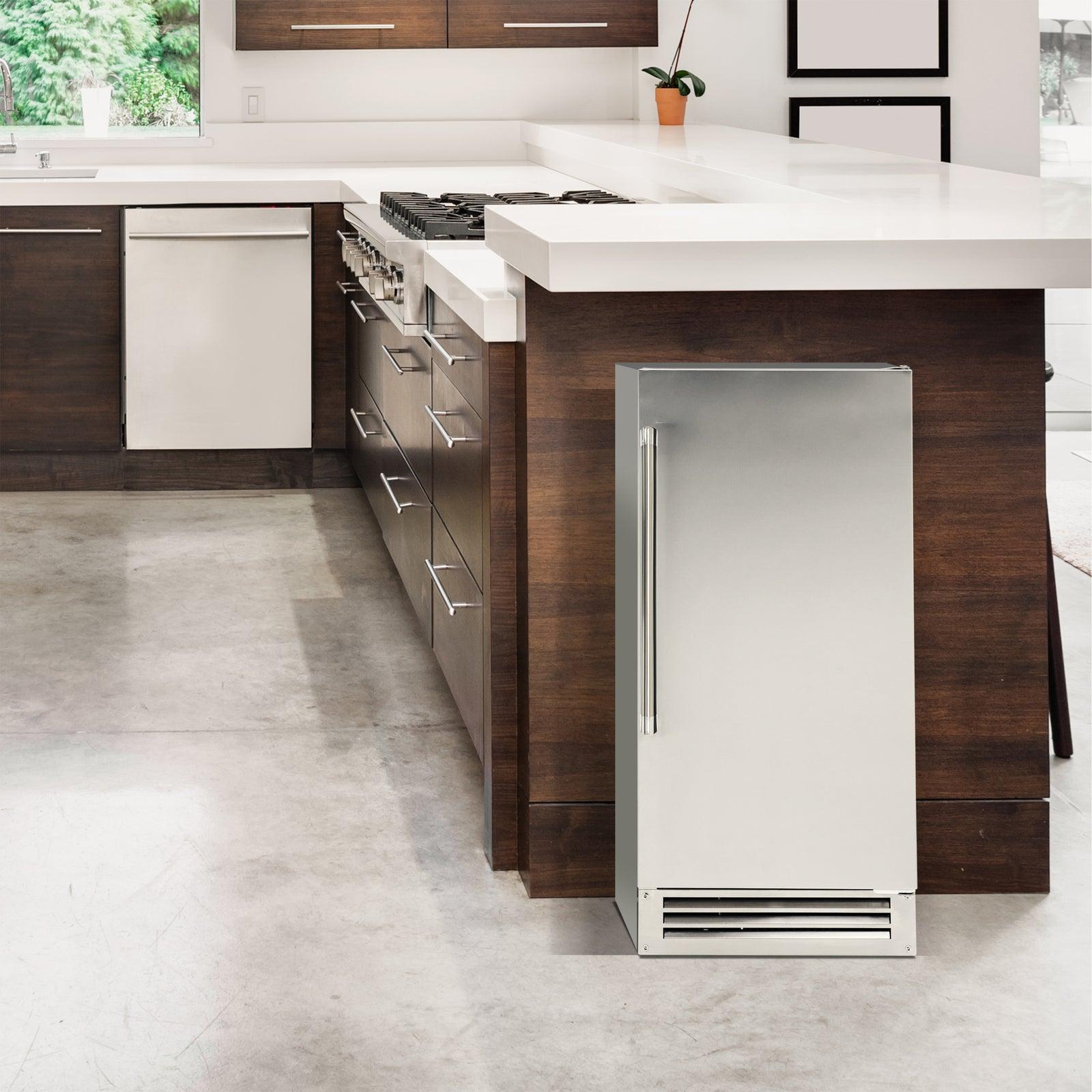 Avanti IME49U3SIS Avanti Elite Eingebauter oder freistehender Eisbereiter, 15 - Edelstahl / 49 Pfund