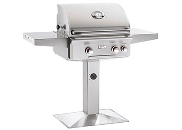 Amerikanischer Outdoor-Grill, 24NPT, Kochfläche 432 Quadratzoll, Post-Modell-Grill