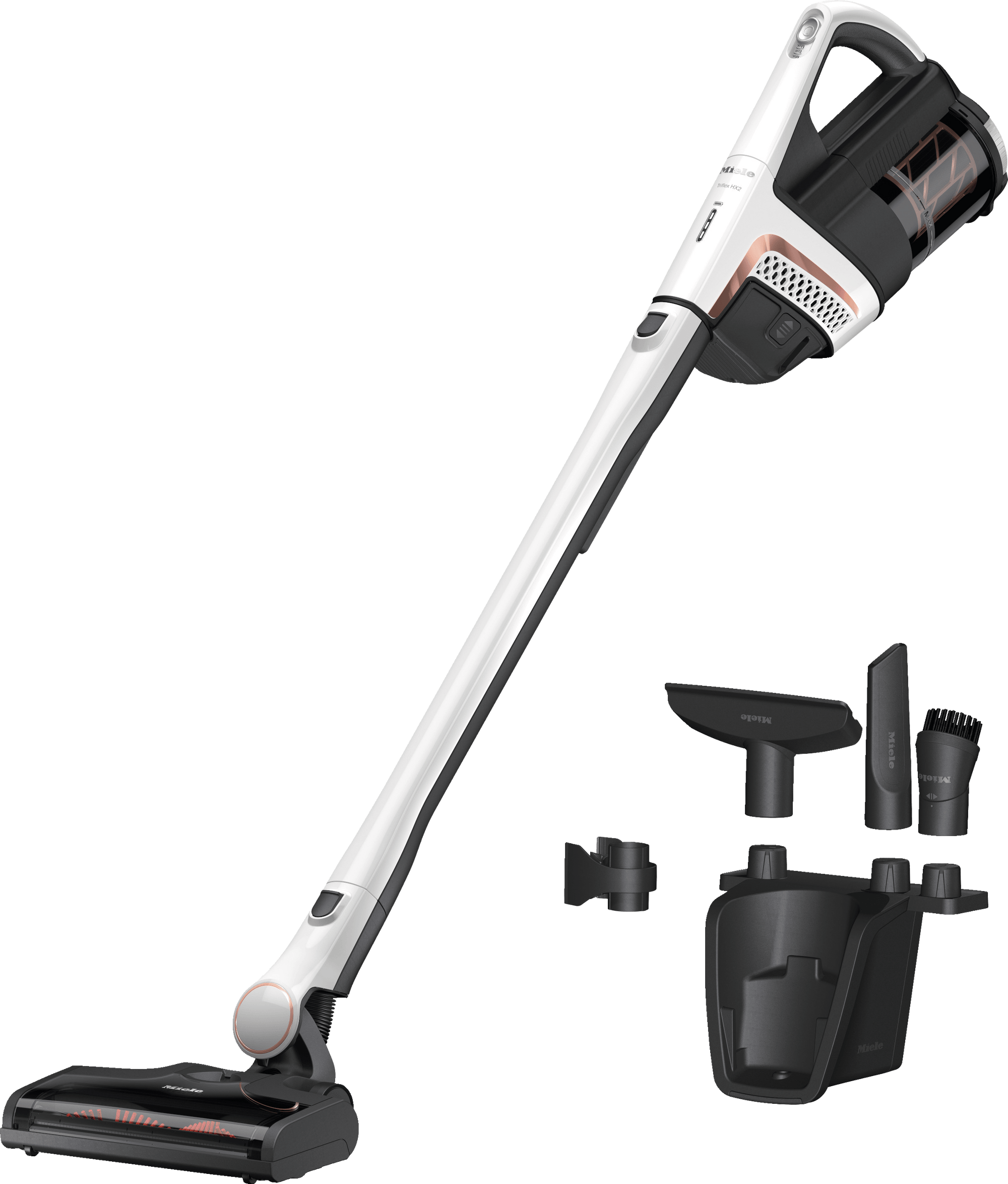 Miele TRIFLEX HX2 LOTUSWEISS Triflex Hx2 - Kabelloser Stabstaubsauger Konstant hohe Saugleistung 60 Min Laufzeit Vielseitige Reinigung Durch 3In1 Design