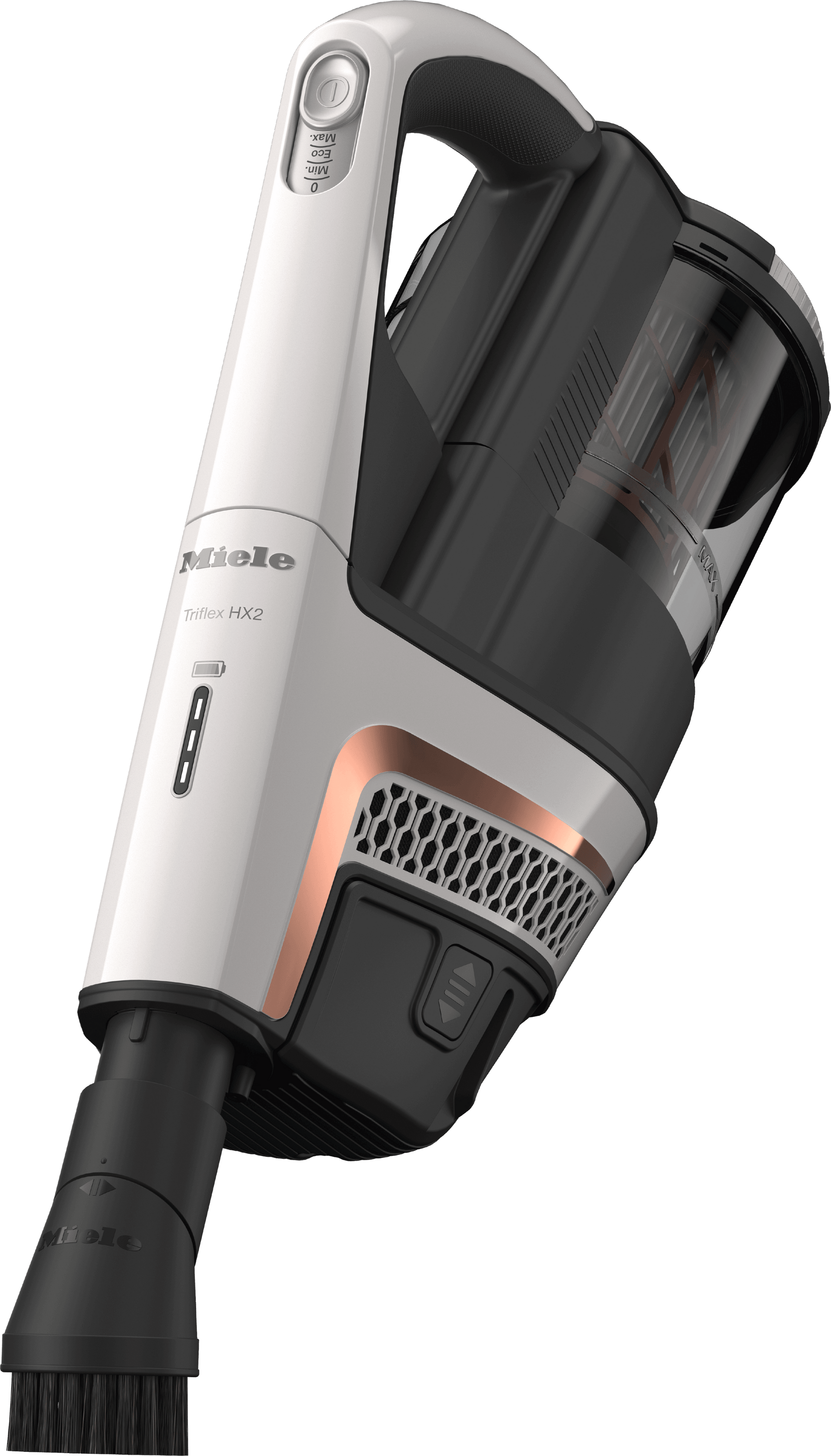 Miele TRIFLEX HX2 LOTUSWEISS Triflex Hx2 - Kabelloser Stabstaubsauger Konstant hohe Saugleistung 60 Min Laufzeit Vielseitige Reinigung Durch 3In1 Design