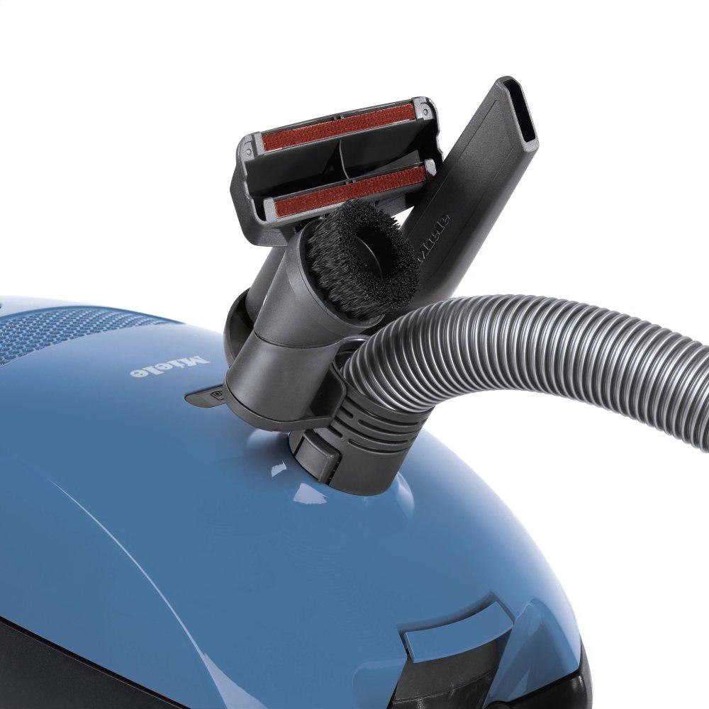 Miele CLASSICC1TURBOTEAMPOWERLINESBAN0TECHBLUE Classic C1 Turbo Team Powerline – Sban0 – Bodenstaubsauger mit Turbobürste für Hartböden und kurz- und mittelflorige Teppiche.