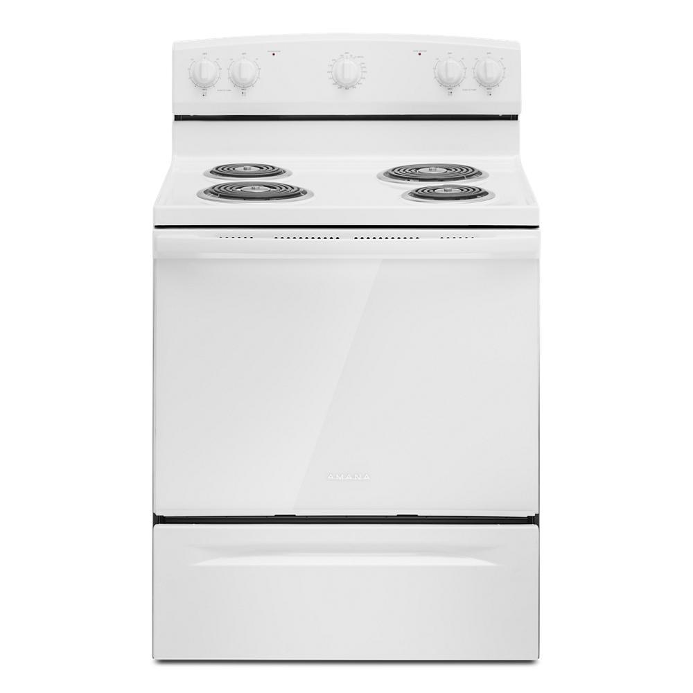 Amana ACR4203MNW Amana® 30-Zoll-Elektroherd mit leicht zu reinigender Glastür