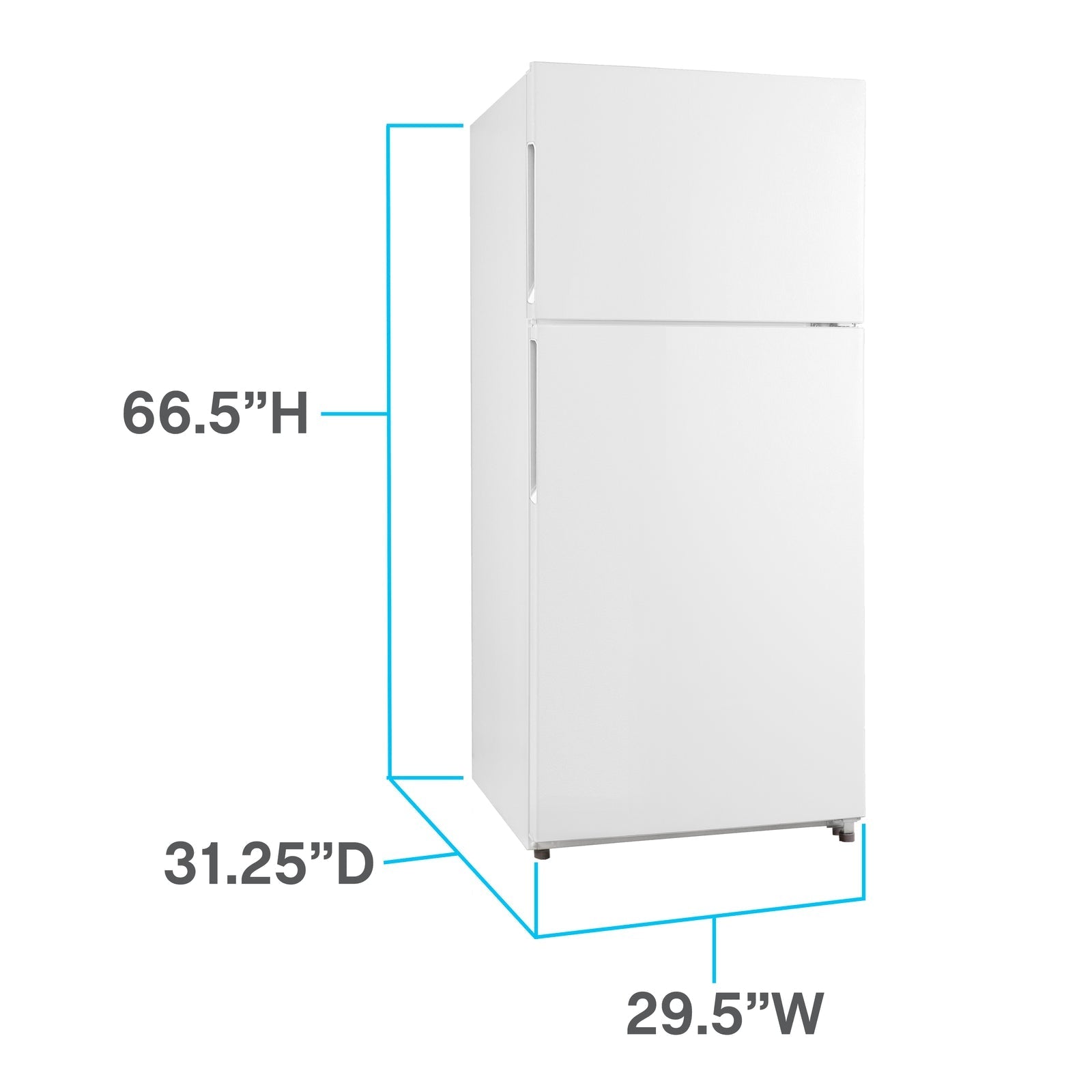 Avanti FF18D3S4 Avanti Frostfreier Kühlschrank in Wohnungsgröße, 18,0 Kubikfuß.