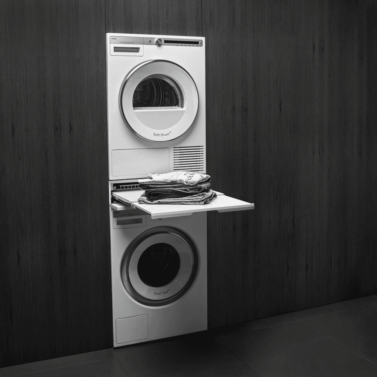 Asko HDB1153W Doppelregal, Weiß