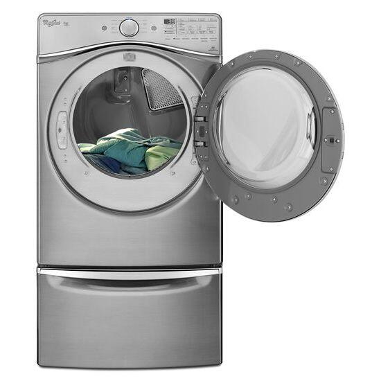 Amana XHPC155YC 15.5 Sockel für Frontlader-Waschmaschine und -Trockner mit Stauraum – Chrom