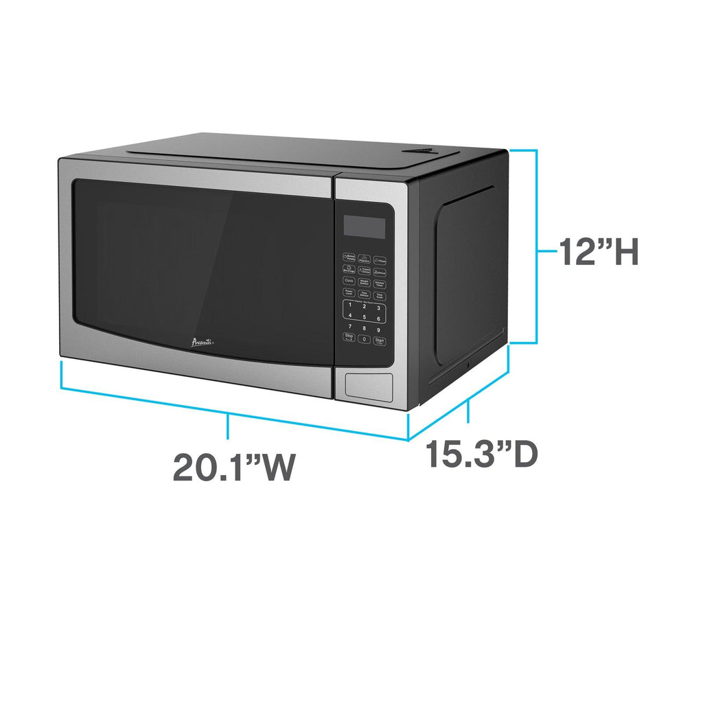 Avanti MT115V0W Avanti Mikrowellenherd, 1,1 Kubikfuß Fassungsvermögen – Weiß / 1,1 Kubikfuß