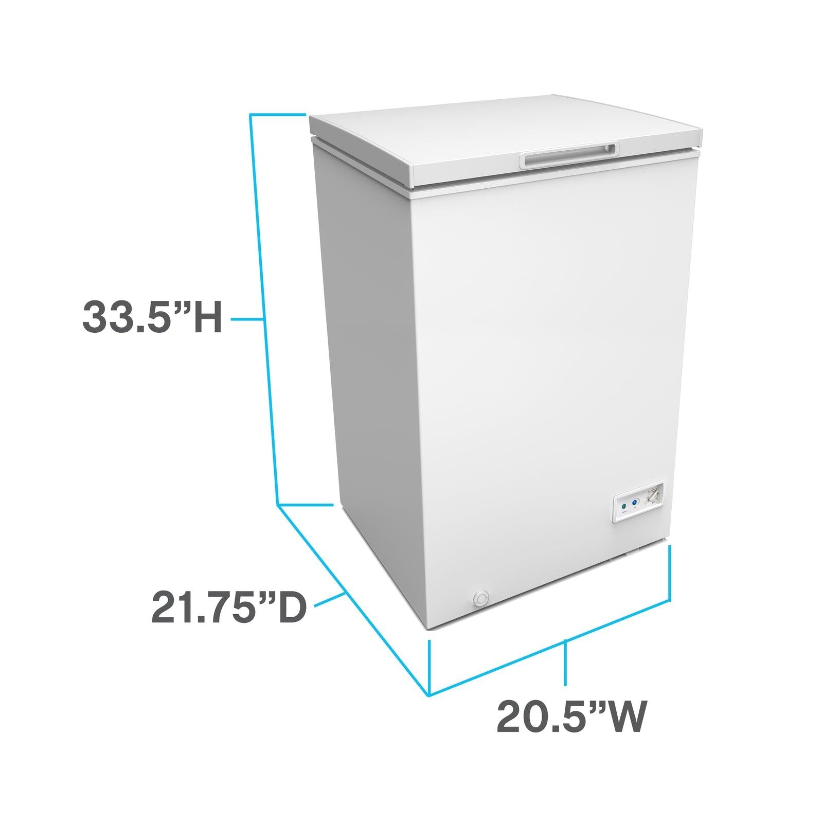 Avanti CF35F2G Avanti Garagenfertige Gefriertruhe – Platin / 3,5 Kubikfuß