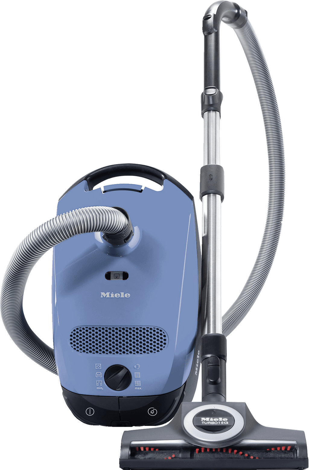 Miele CLASSICC1TURBOTEAMPOWERLINESBAN0TECHBLUE Classic C1 Turbo Team Powerline – Sban0 – Bodenstaubsauger mit Turbobürste für Hartböden und kurz- und mittelflorige Teppiche.