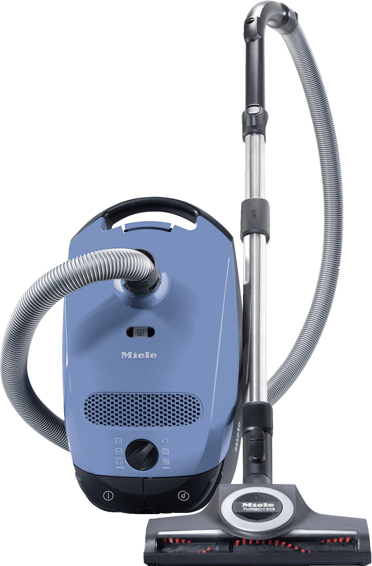 Miele CLASSICC1TURBOTEAMPOWERLINESBAN0TECHBLUE Classic C1 Turbo Team Powerline – Sban0 – Bodenstaubsauger mit Turbobürste für Hartböden und kurz- und mittelflorige Teppiche.