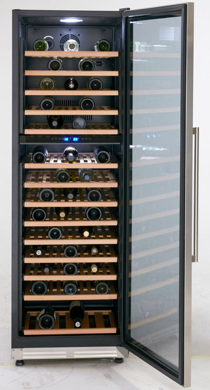 Avanti WCF154S3SD Weinkühler mit zwei Zonen, Designer-Serie, für bis zu 154 Flaschen