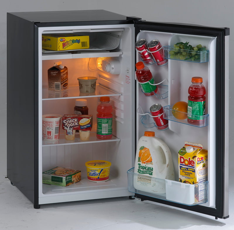 Avanti RM4436SS 4,4 Cf Hochkühlschrank - Schwarz mit Edelstahltür