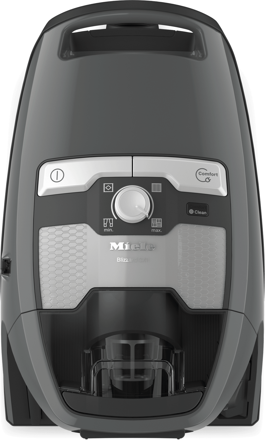 Miele BLIZZARD CX1 PURE SUCTION POWERLINE SKRE0 GRAPHITGRAU Blizzard Cx1 Puresuction Powerline – Skre0 – Beutelloser Bodenstaubsauger mit hoher Saugleistung und Teleskoprohr für gründliches, bequemes Staubsaugen.
