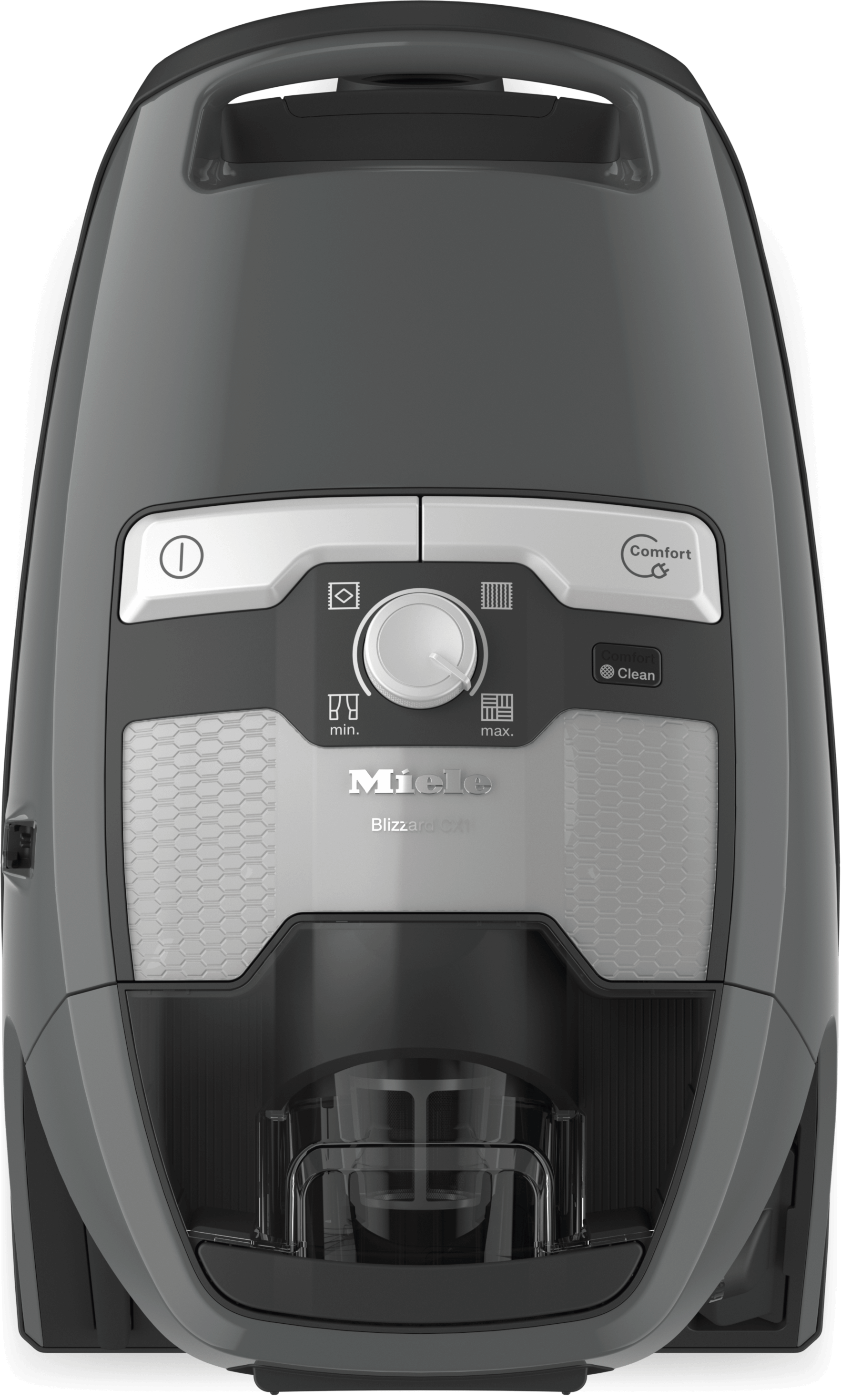 Miele BLIZZARD CX1 PURE SUCTION POWERLINE SKRE0 GRAPHITGRAU Blizzard Cx1 Puresuction Powerline – Skre0 – Beutelloser Bodenstaubsauger mit hoher Saugleistung und Teleskoprohr für gründliches, bequemes Staubsaugen.