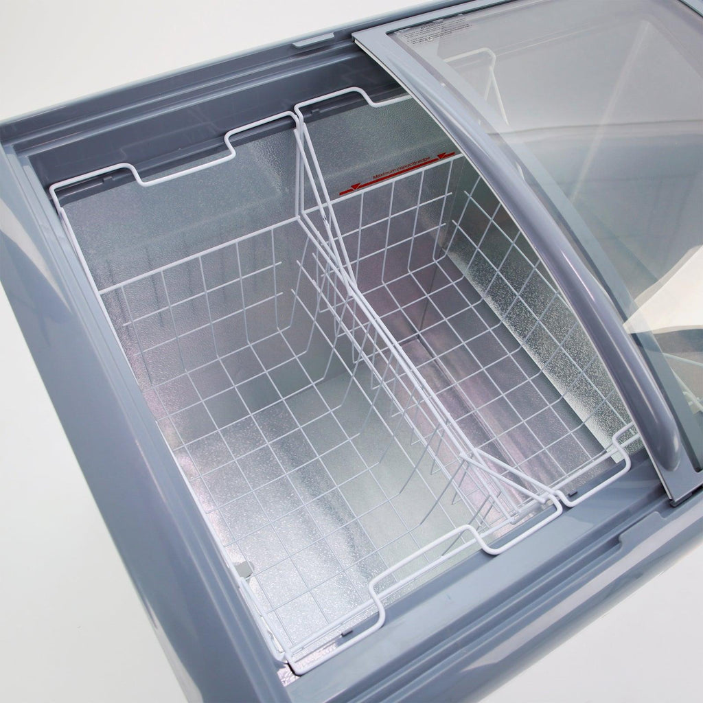 Avanti CFC836Q0WG Avanti 9,5 Kubikfuß gewerblicher Gefrier- oder Kühlschrank mit Glasplatte – Weiß / 9,5 Kubikfuß