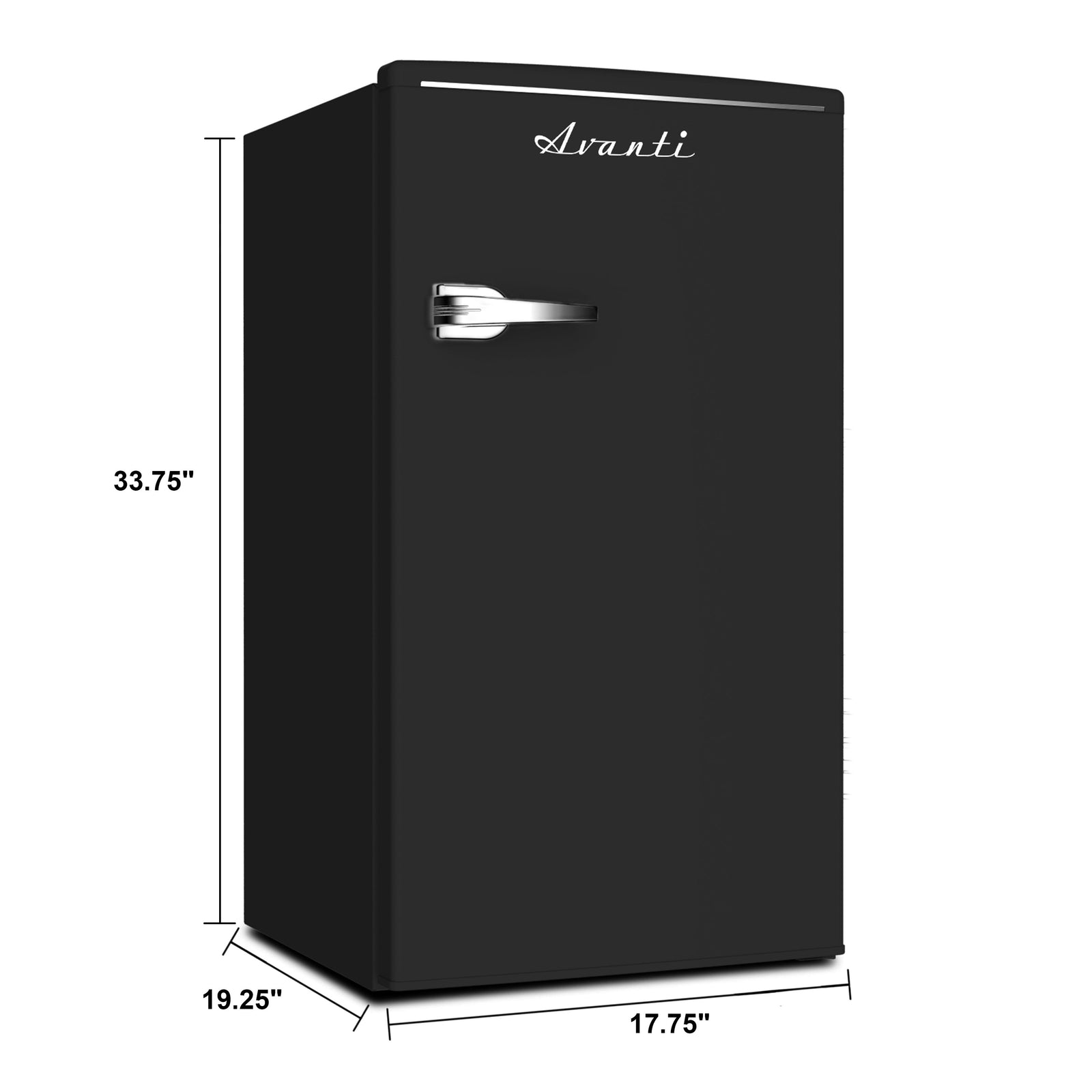 Avanti RMRS31X6BLIS 3,1 Kubikfuß Retro-Kompaktkühlschrank