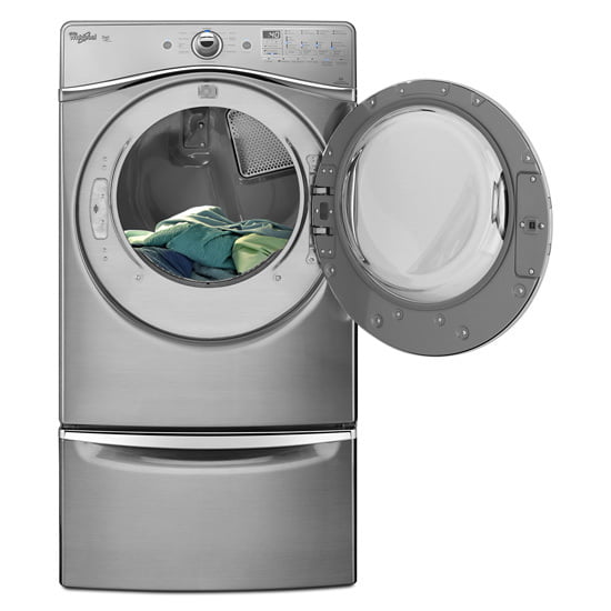 Amana XHPC155YC 15.5 Sockel für Frontlader-Waschmaschine und -Trockner mit Stauraum – Chrom
