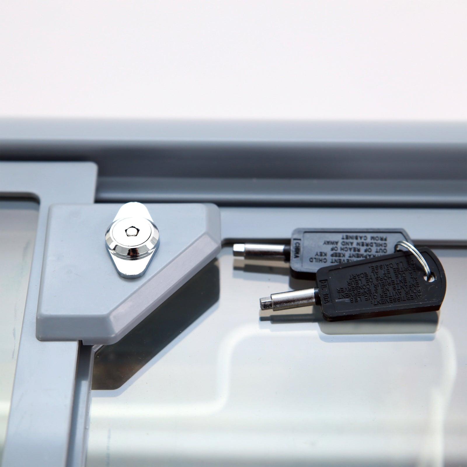 Avanti CFC836Q0WG Avanti 9,5 Kubikfuß gewerblicher Gefrier- oder Kühlschrank mit Glasplatte – Weiß / 9,5 Kubikfuß