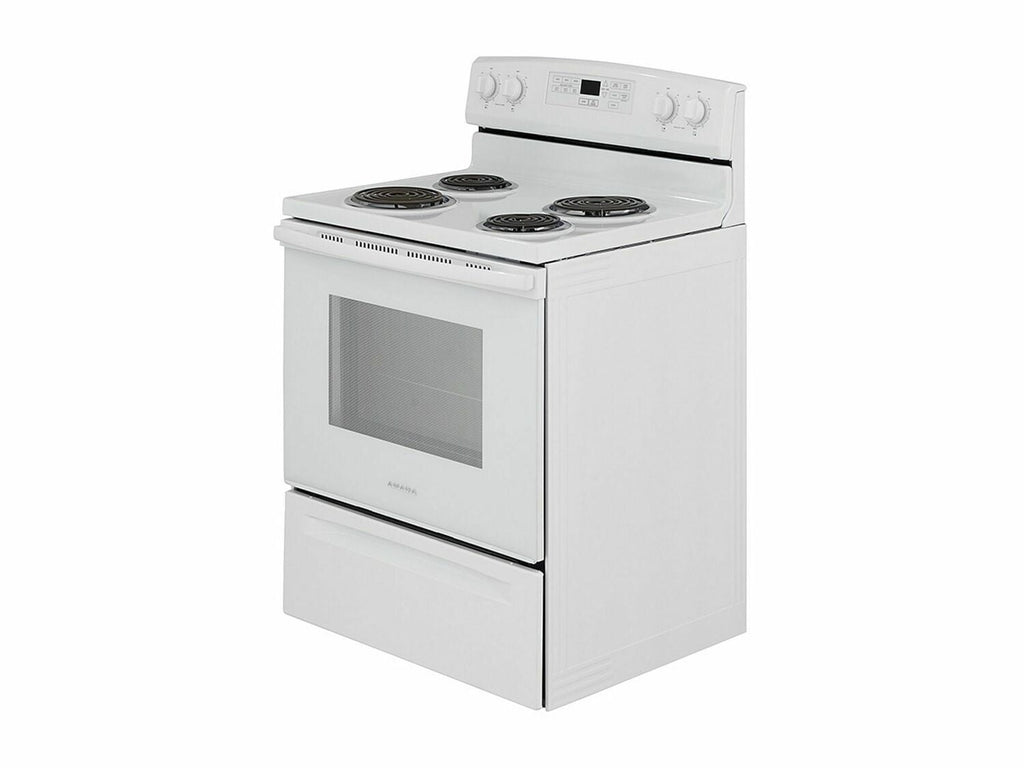 Amana ACR4503SFW 30-Zoll-Elektroherd mit Selbstreinigungsoption – Weiß
