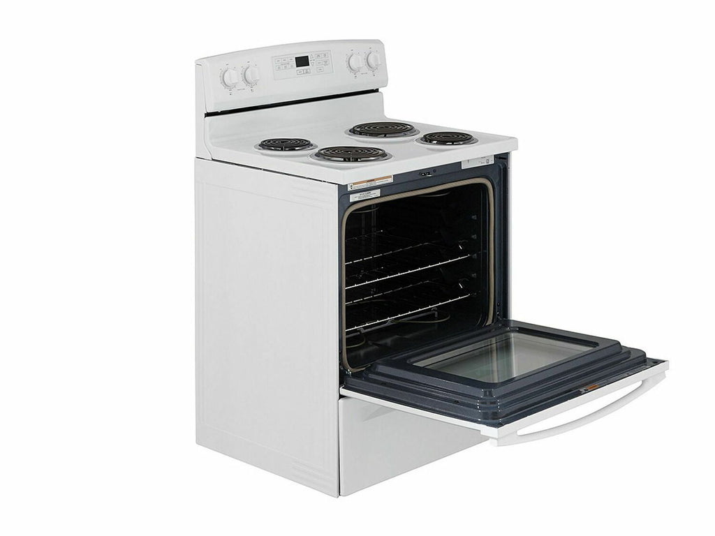 Amana ACR4503SFW 30-Zoll-Elektroherd mit Selbstreinigungsoption – Weiß