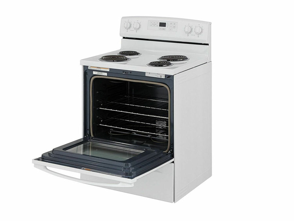 Amana ACR4503SFW 30-Zoll-Elektroherd mit Selbstreinigungsoption – Weiß
