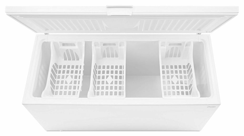 Amana AZC31T15DW Gefriertruhe mit 2 Körben, 15 Kubikfuß, Weiß