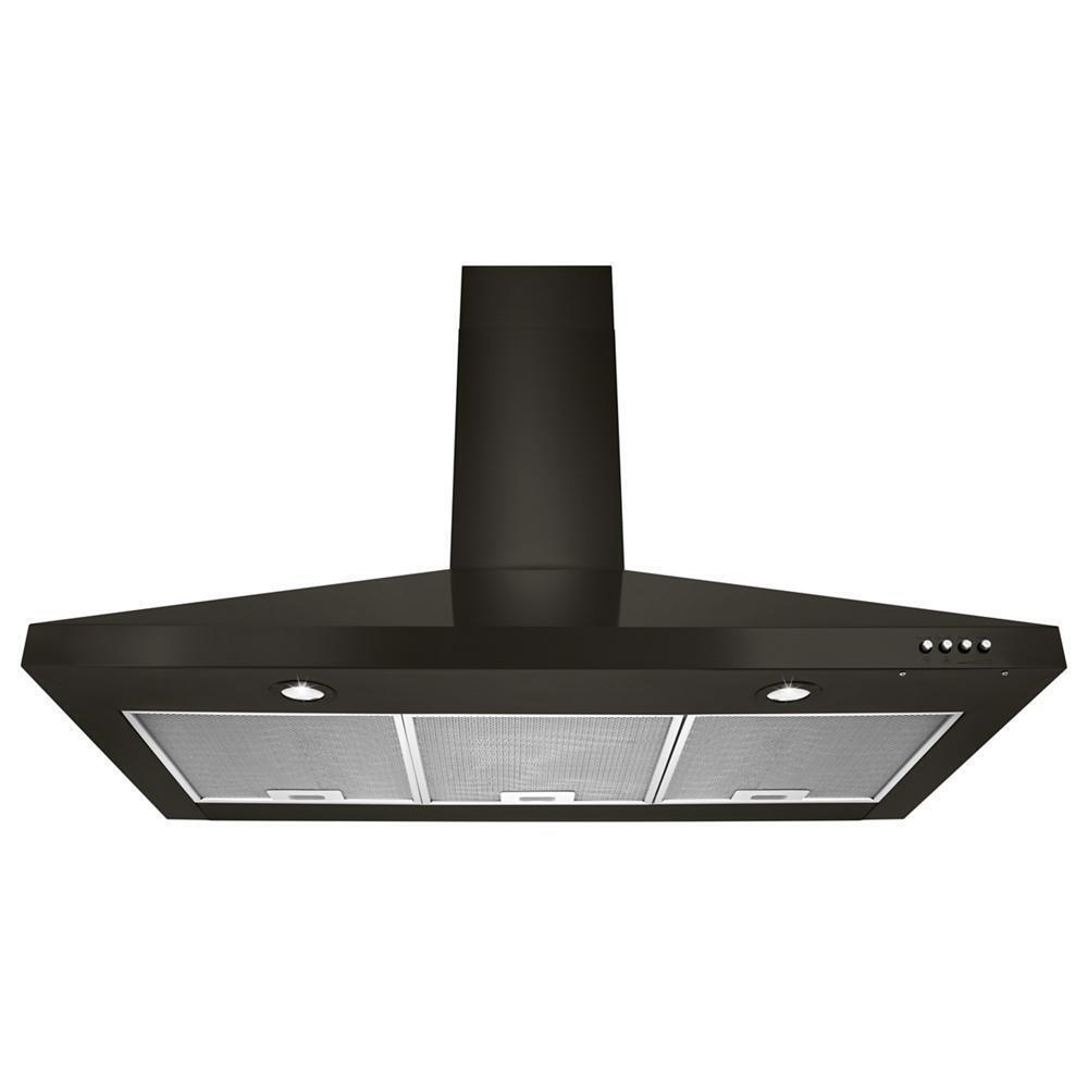 Amana WVW53UC6HV 36 Moderne Dunstabzugshaube aus schwarzem Edelstahl zur Wandmontage