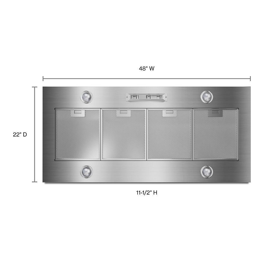 Amana UVL6048JSS 48 585 oder 1170 Cfm Motorklasse Custom Hood Liner